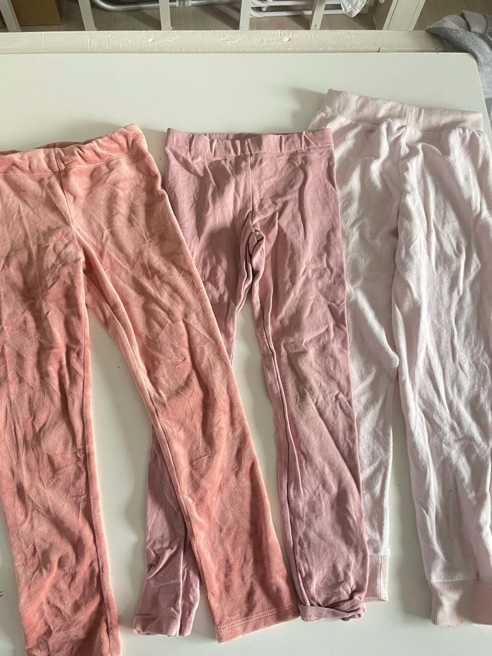 3 pack bulk H&M Pants Size US 6x Pink and White Cotton
